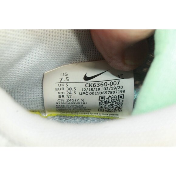 Nike Renew Run Shoes Sneakers CK6360-007 Sky Gray Turquoise Size 7.5 - Picture 9 of 9